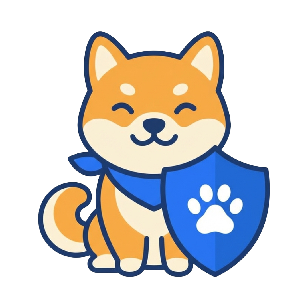 マモルくん — 盾を持つ柴犬キャラクター